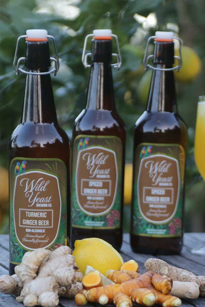 Wild Yeast - Spiced turmeric ginger beer  - Artisanal ginger beer 